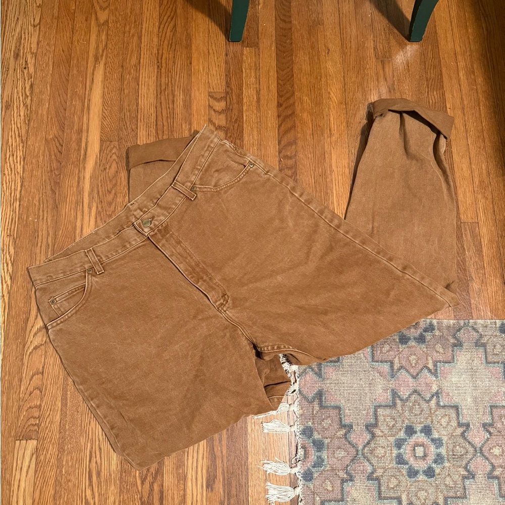 L.L. Bean Women’s Tan Canvas Straight Leg Pant